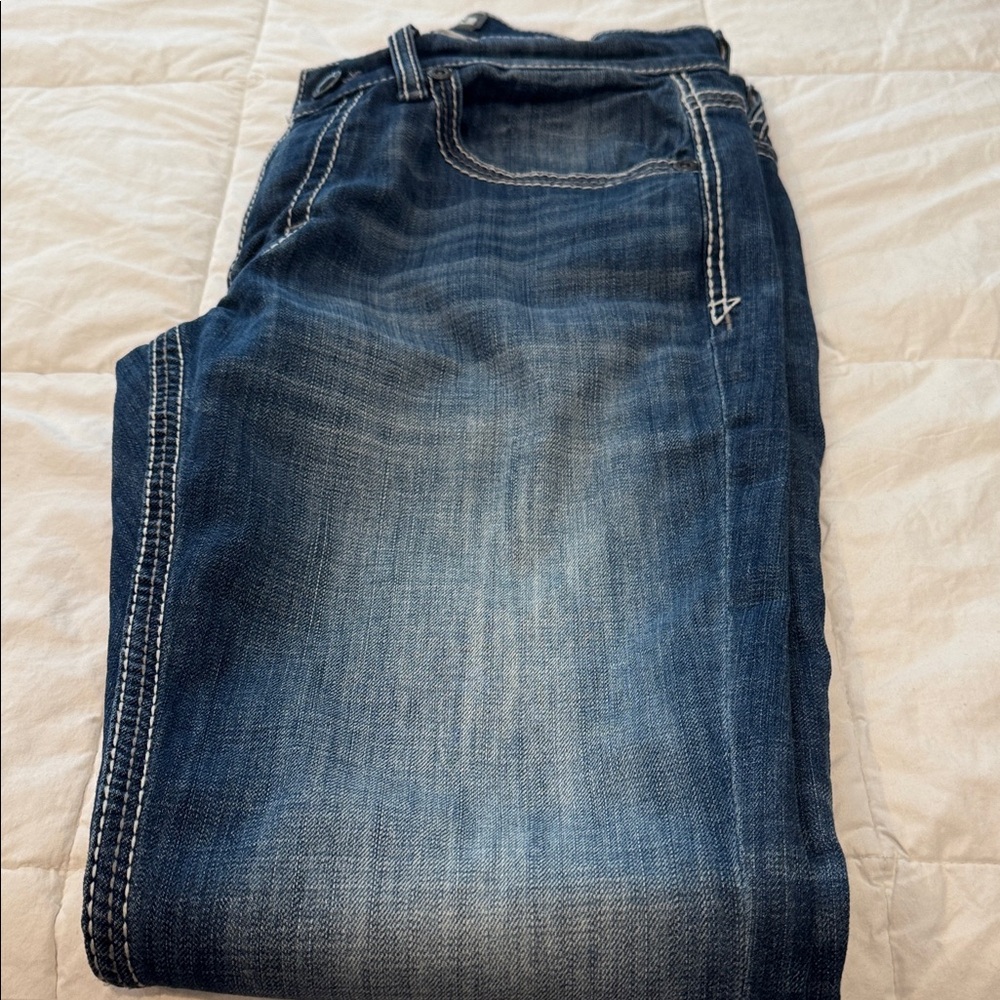 BKE Mason Men's Straight Jeans - Dark Blue